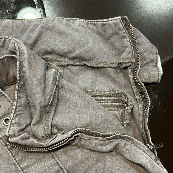 Free People Erika Utility Skirt charcoal gray size 4 - Picture 7 of 7